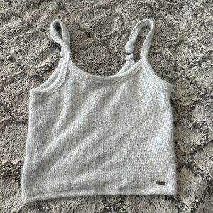 Hollister fuzzy cropped tank